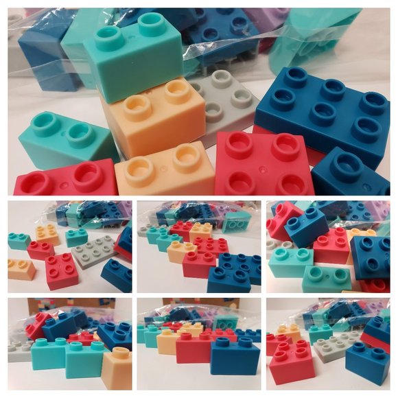 New 48pc Mini Soft Building Bricks - Picture 14 of 16